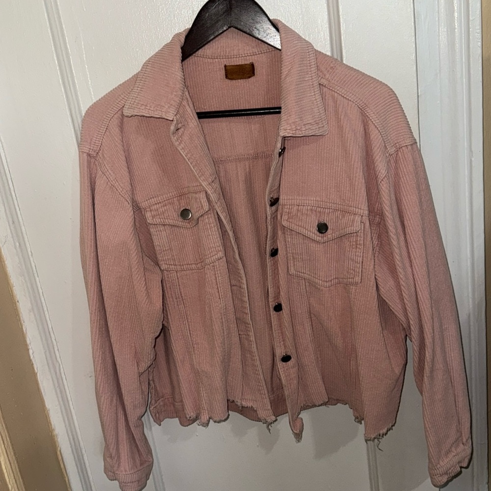 Pink corduroy jacket